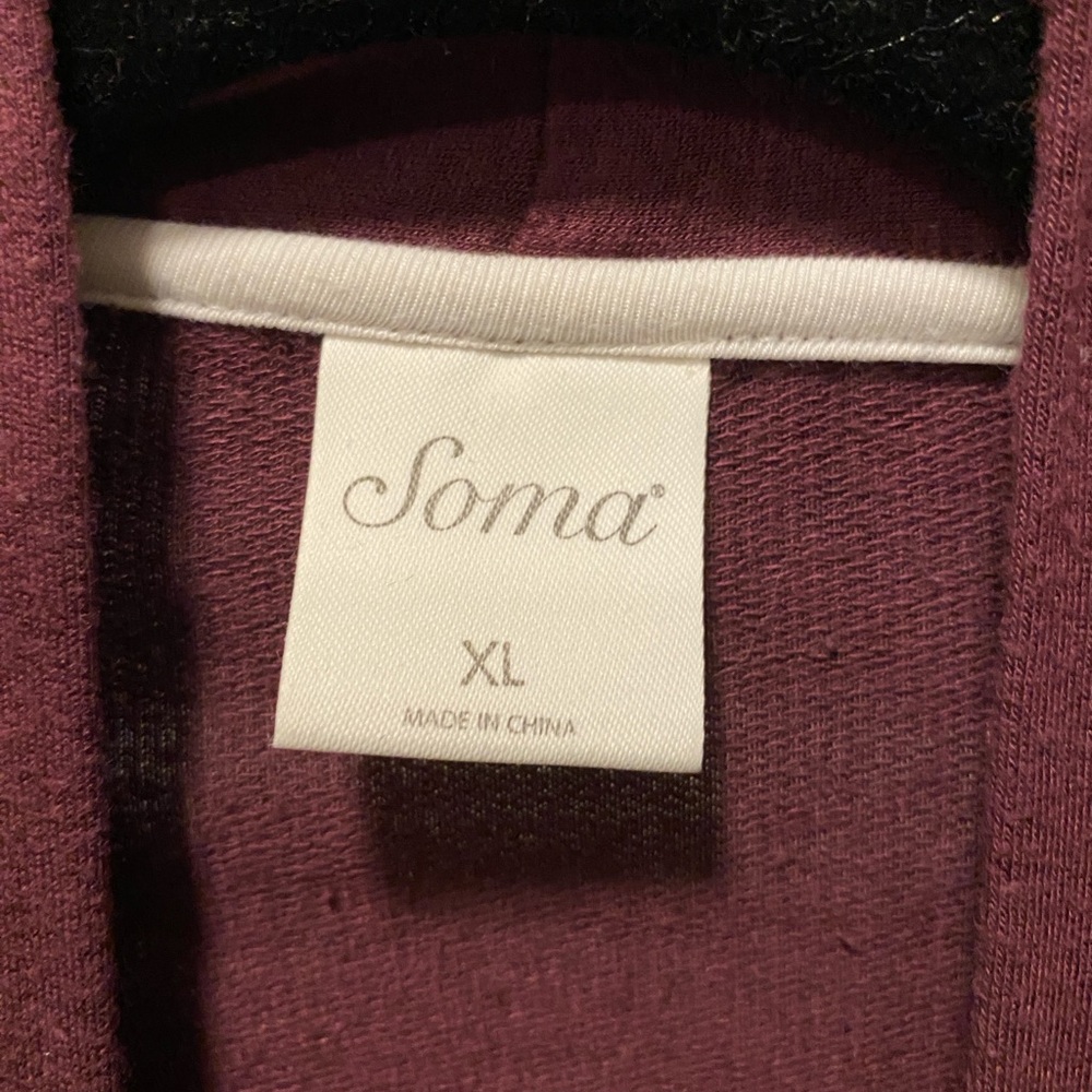Soma Maroon/Deep Red Knit Cardigan - Picture 3 of 4